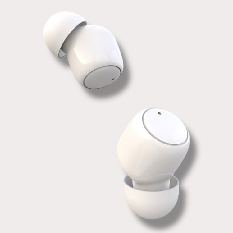 Безжични Bluetooth слушалки XO G1, Въртяща се кутия, Бели