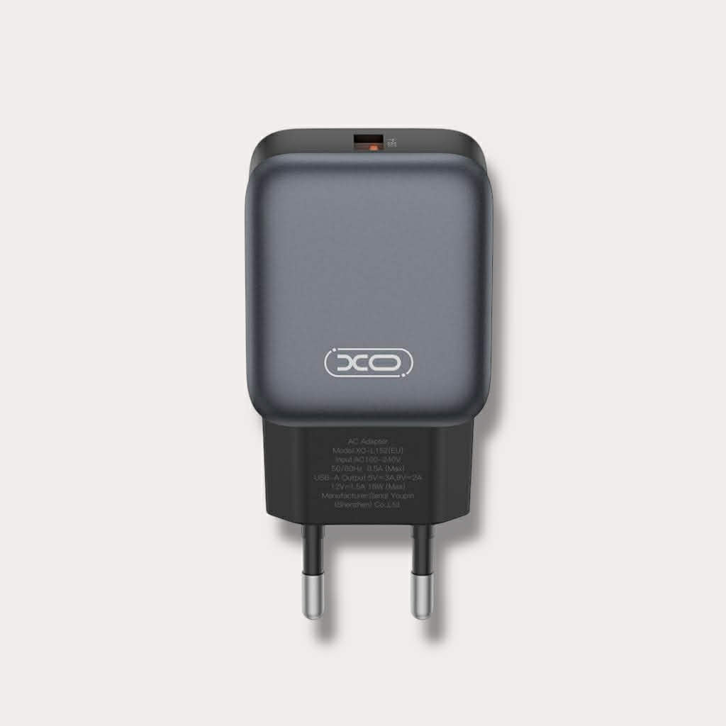 Зарядно за телефон XO 18W Power Adapter USB-A към кабел Type-C