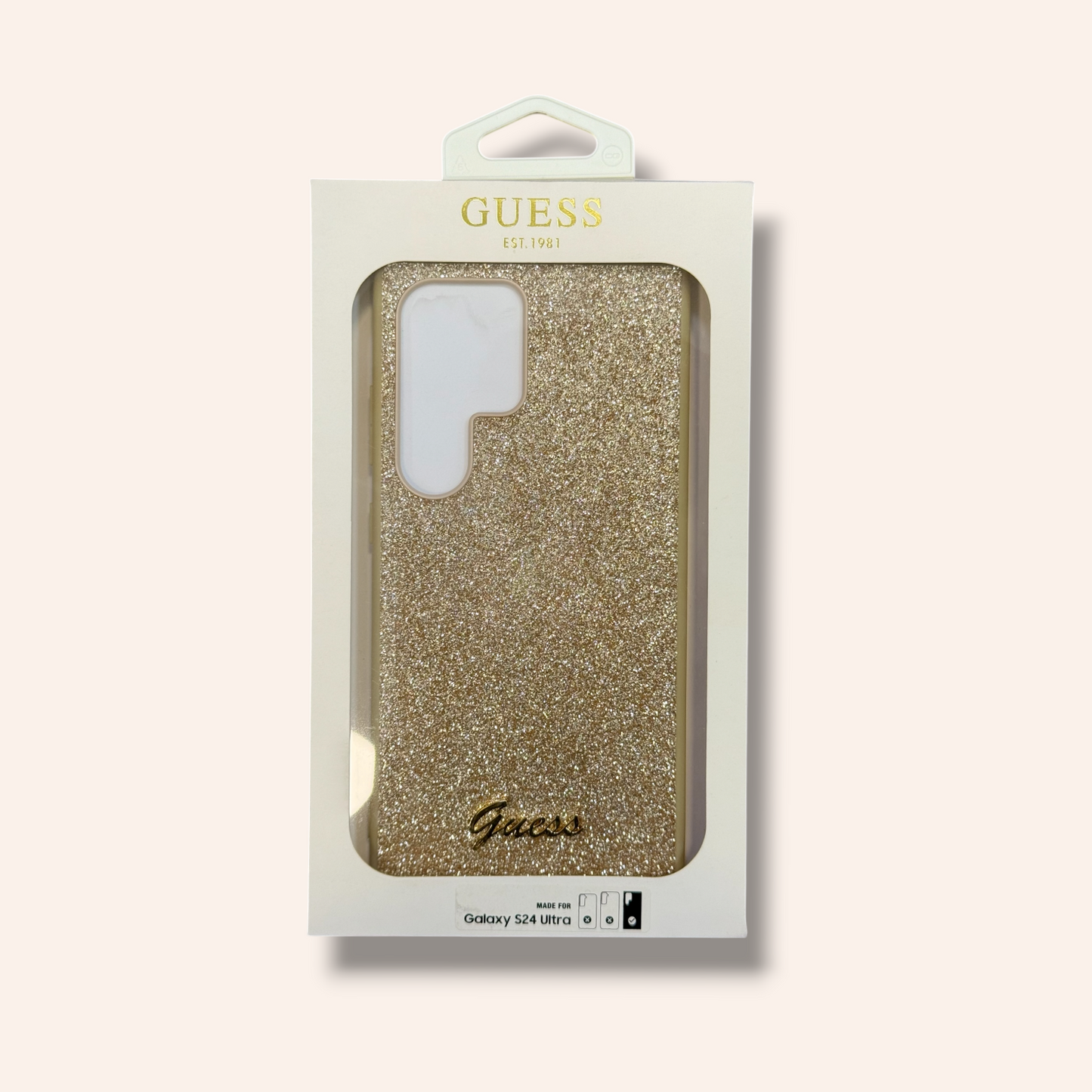 Guess Gold Logo Кейс - S24 Ultra