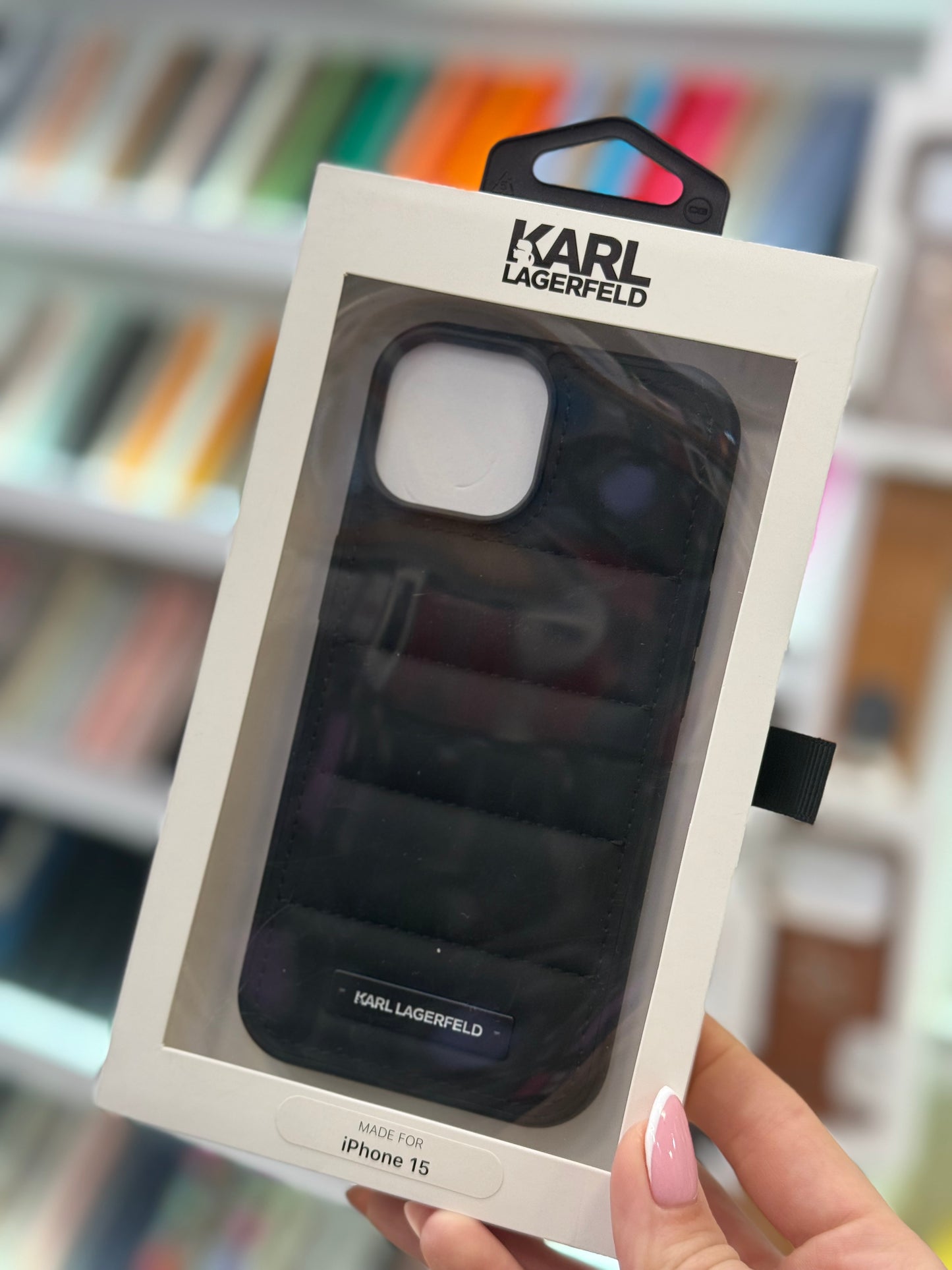 Karl Lagerfeld Leather Кейс - iPhone 15