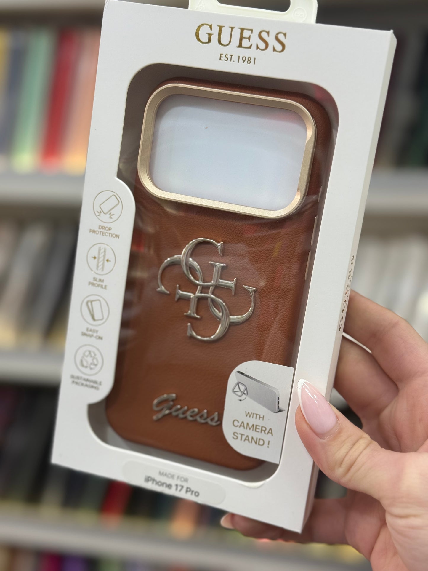 Guess Brown 4G Logo Кейс