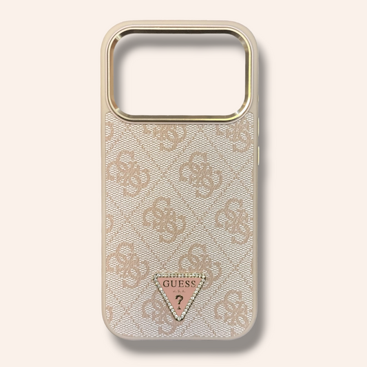 Guess Pink 4G logo Кейс iPhone 17Pro