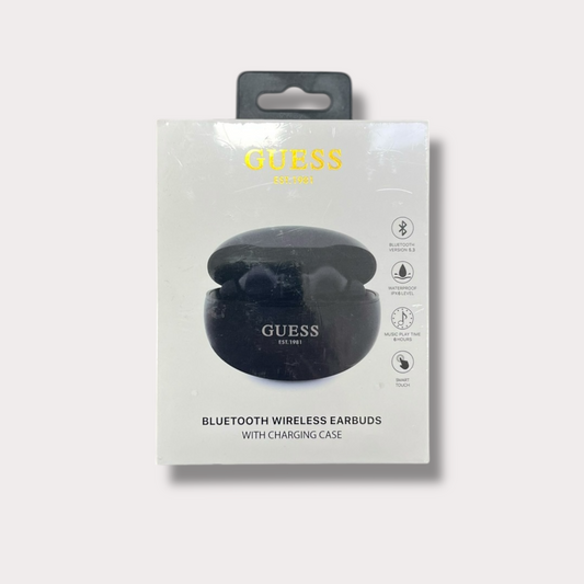 Безжични слушалки Guess, True Wireless, Classic EST BT5.3 Black