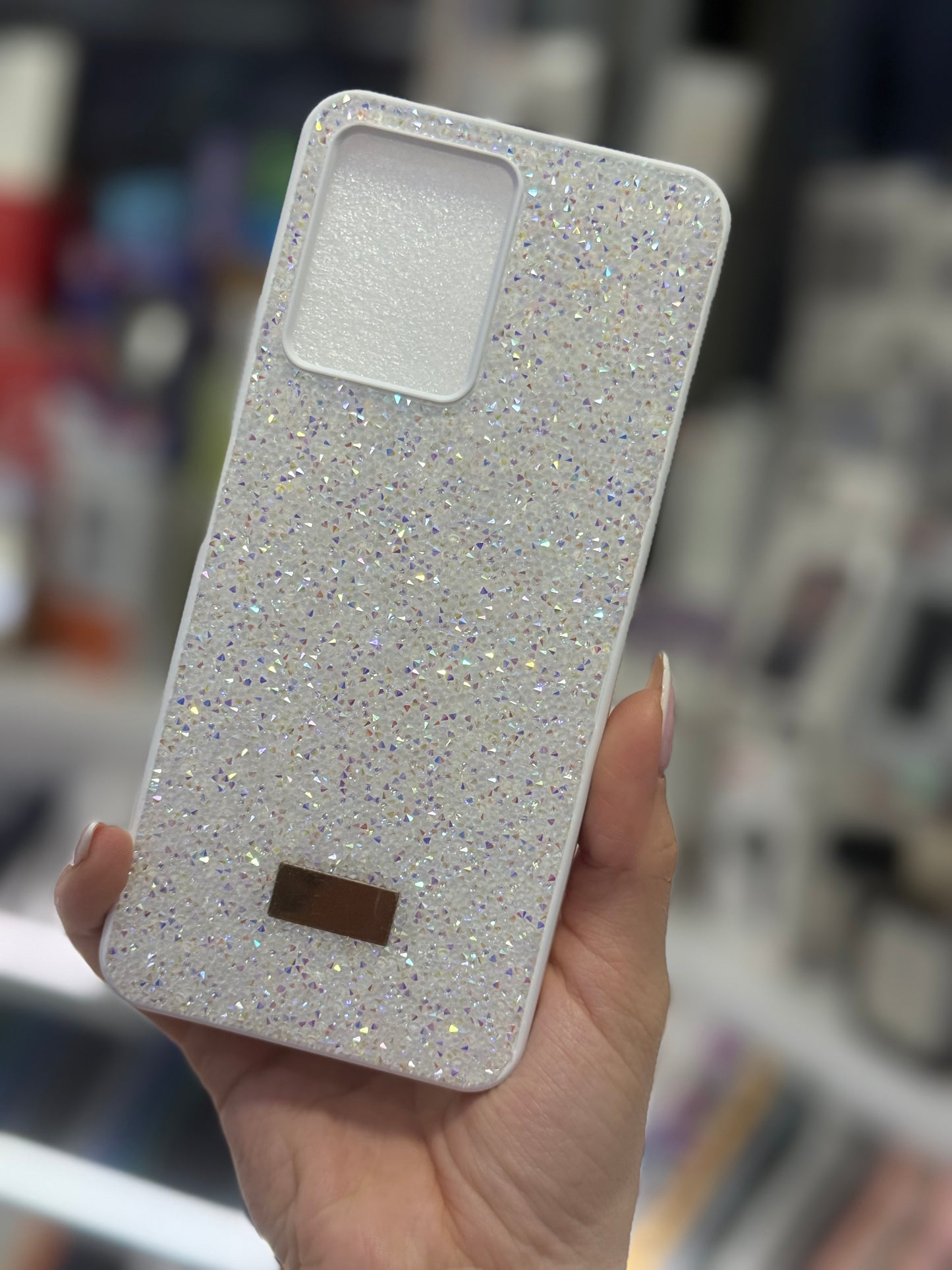 White Glitter Кейс
