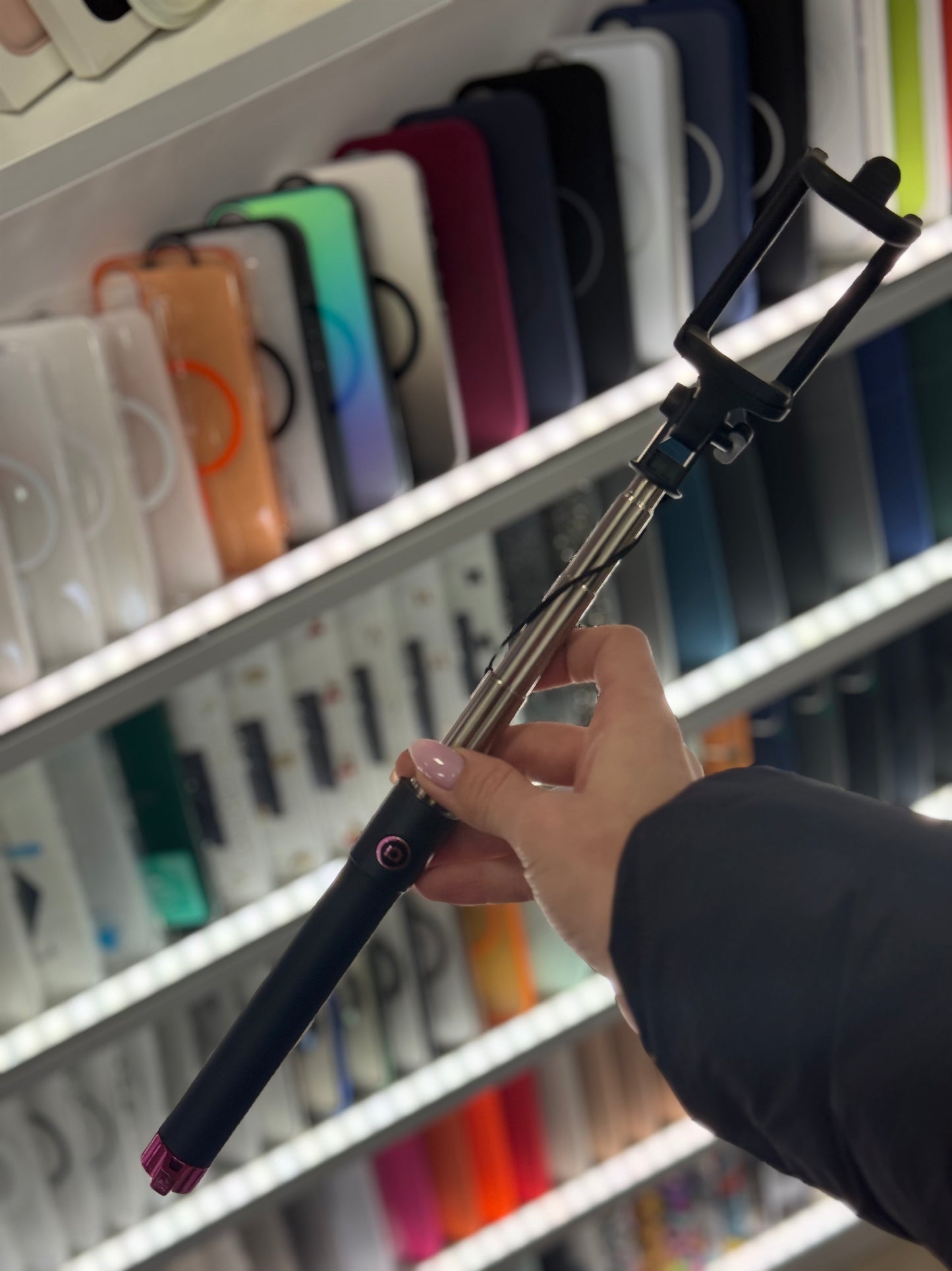 Selfie Stick с Lightning кабел