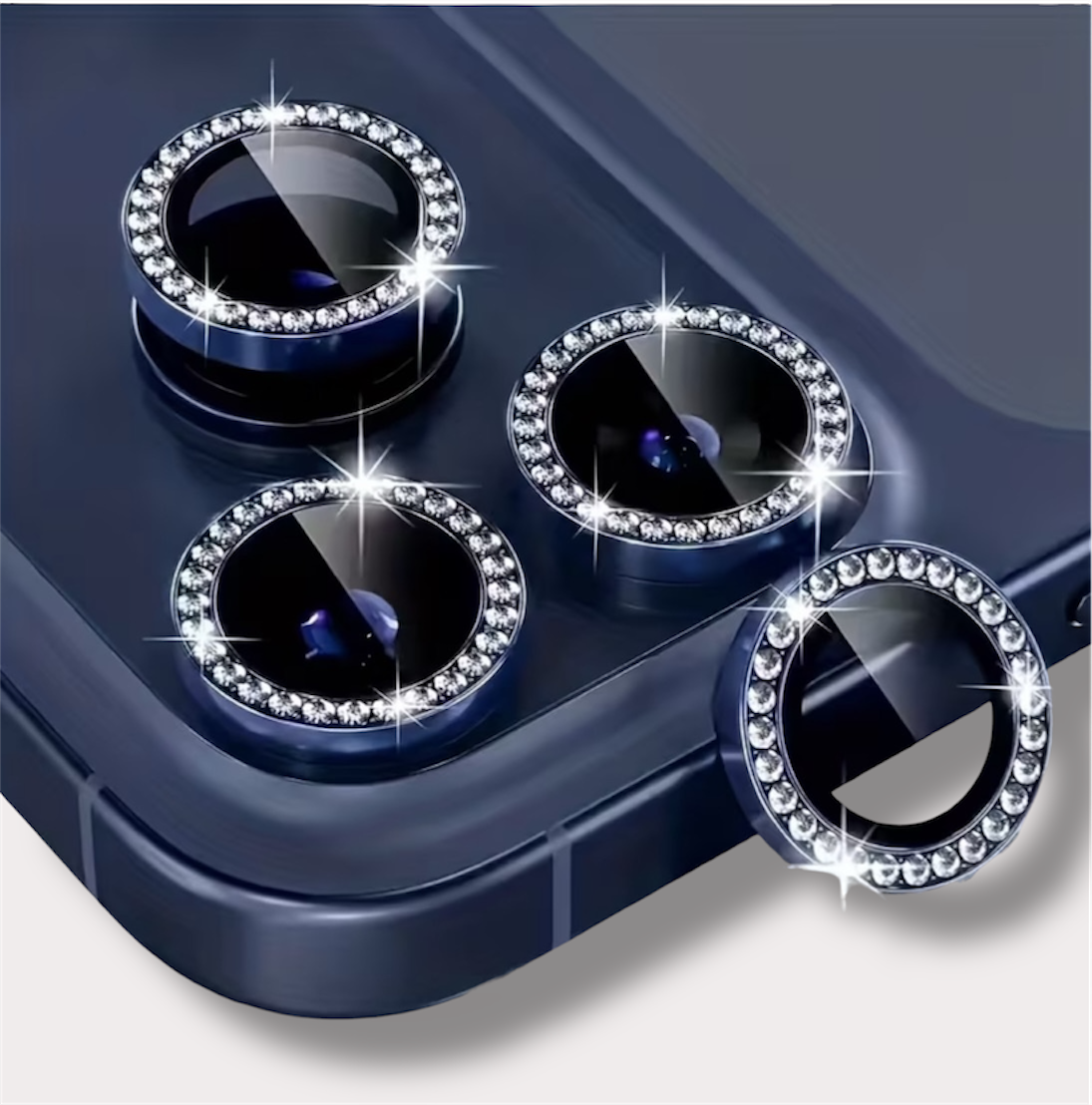 Diamond Стъклен протектор - син
