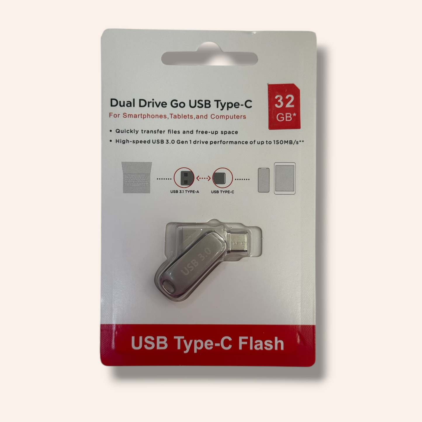 Флашка Dual Drive Go USB Type-C 3.0 - 32GB