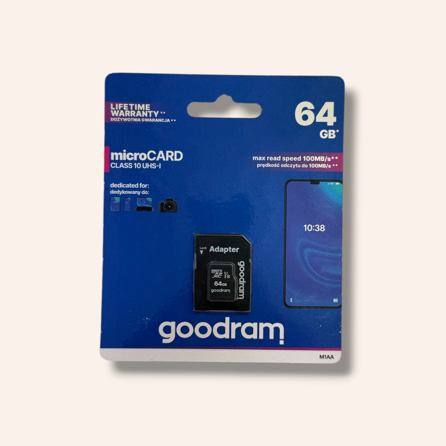 Micro SD карта 64GB + адаптер Goodram (Copy)