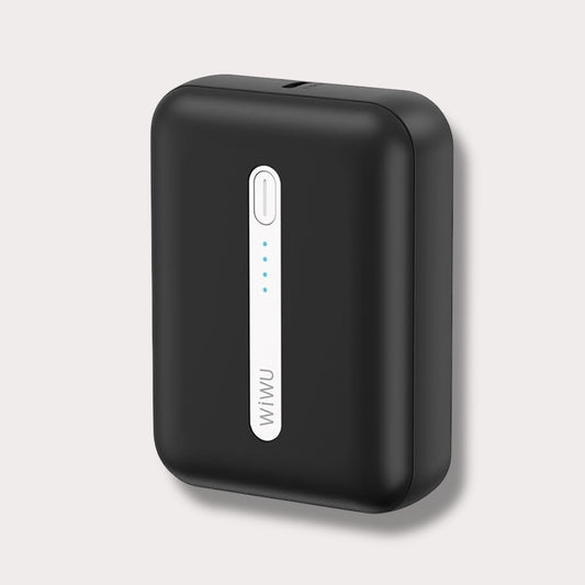 WiWU Wi-P033 Mini Power Bank 10,000mAh, Черен