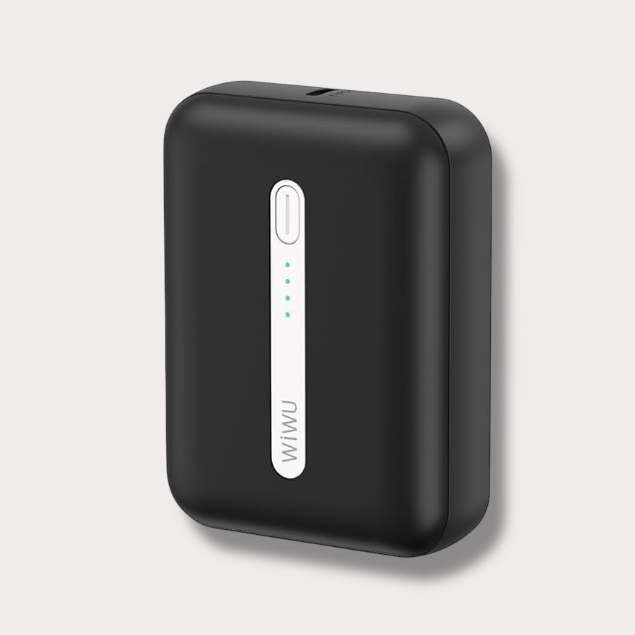 WiWU Wi-P033 Mini Power Bank 10,000mAh, Черен
