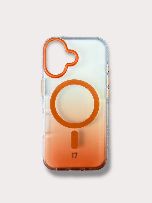 Clear Orange MagSafe Кейс