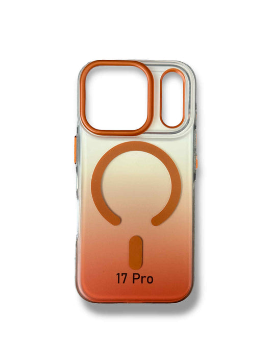 Clear Orange MagSafe Кейс