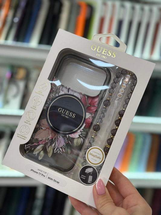 Guess Flowers Кейс - iPhone 17 Pro