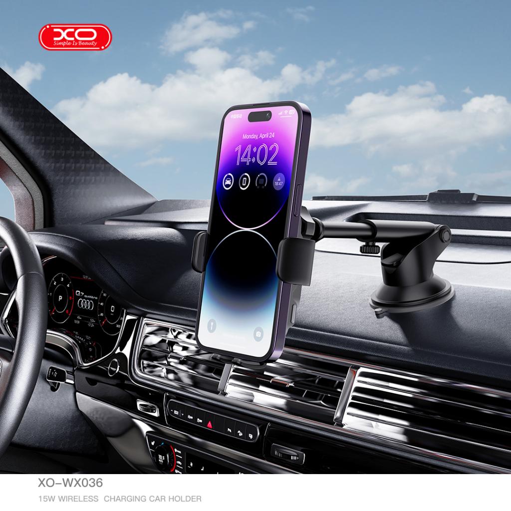 Wireless 15W стойка за кола XO