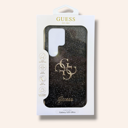 Guess Black Logo Кейс - S25 Ultra