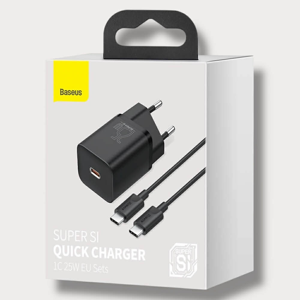 Зарядно за телефон Baseus 25W Power Adapter Type-C към кабел Type-C