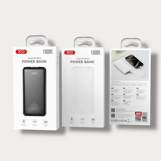 XO Power Bank 10000 mAh, черен