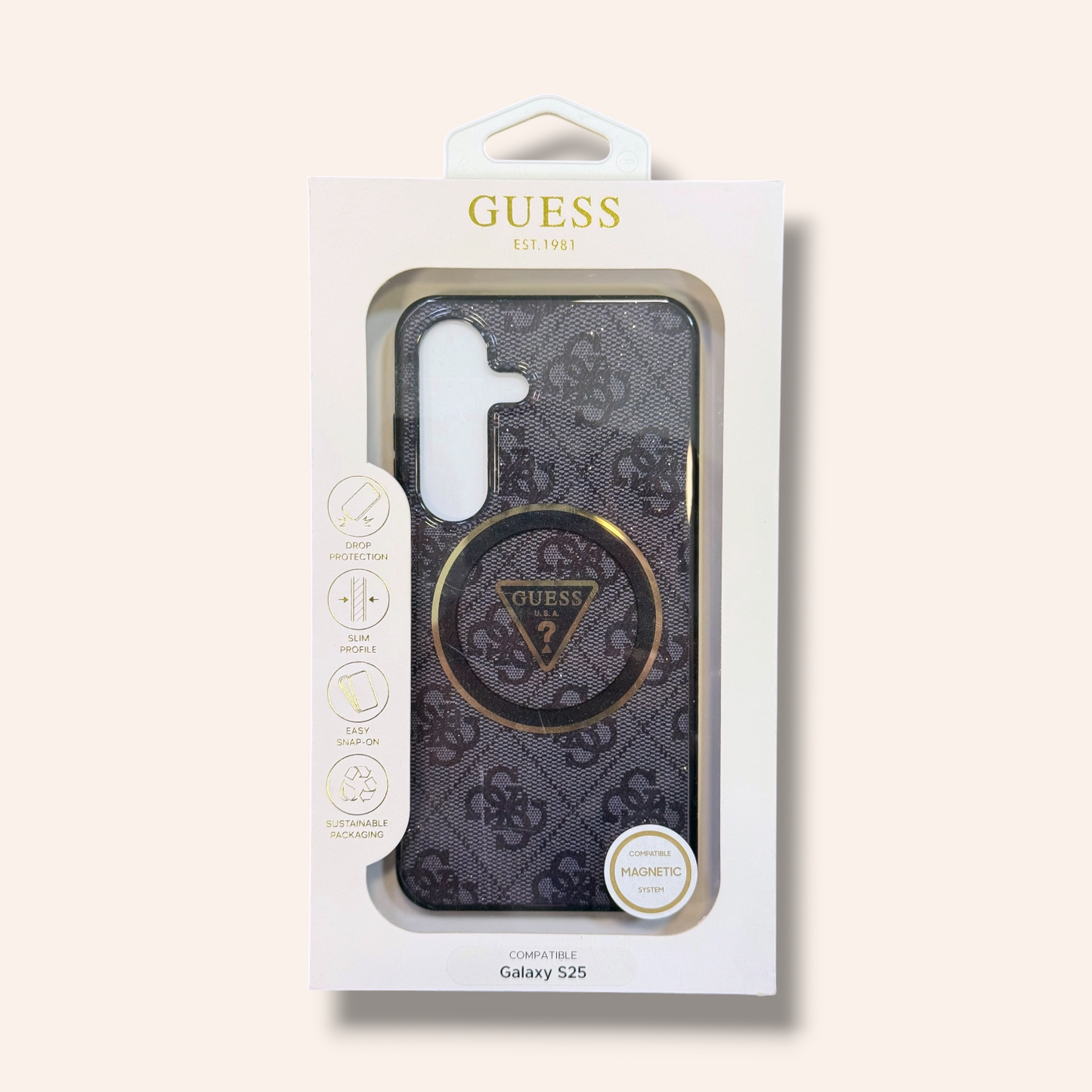 Guess Black MagSafe Кейс - S25