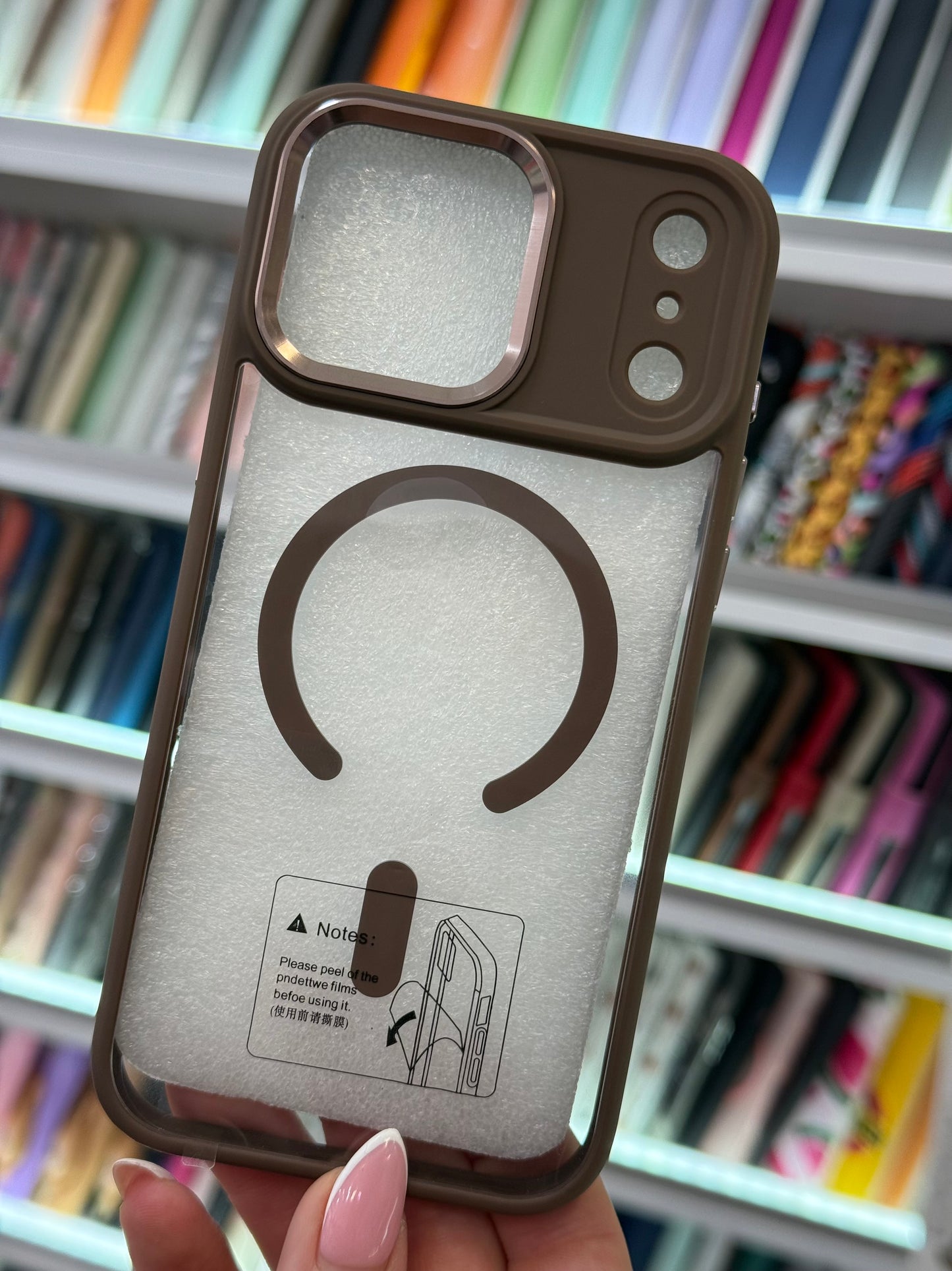 MagSafe Clear Brown Кейс