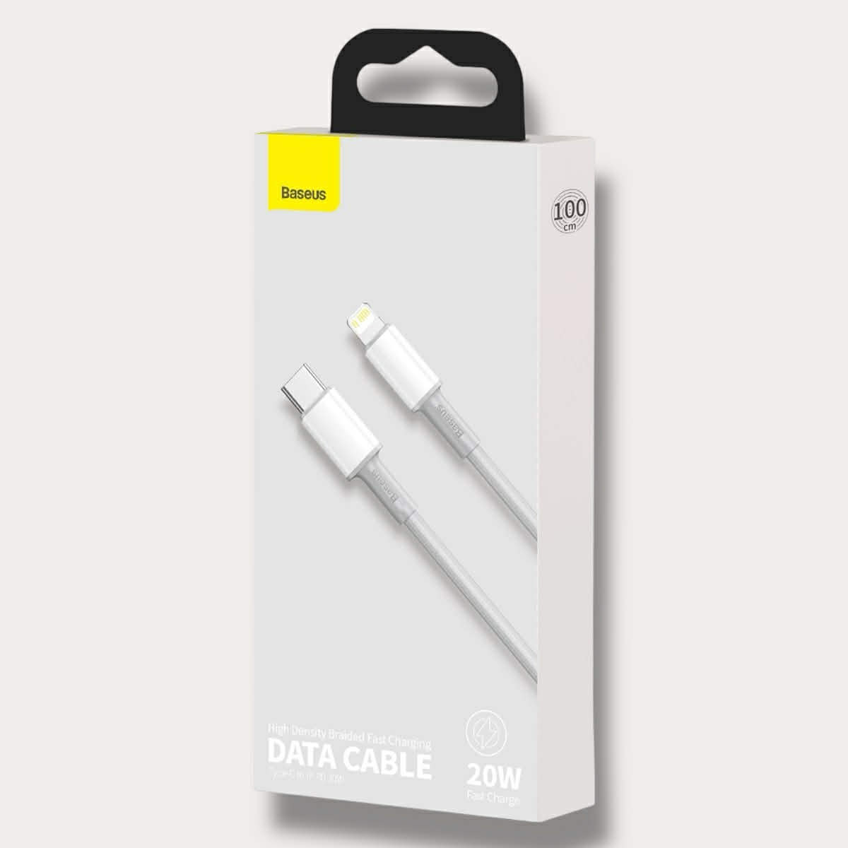 BASEUS Кабел Type-C - Lightning, 1м, 20W, High Density Braided