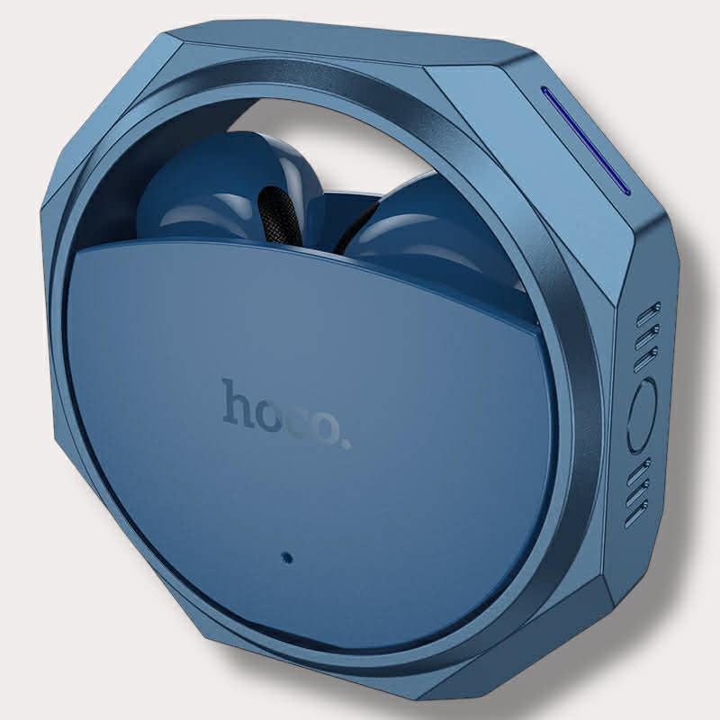 Безжични слушалки Hoco EW70 - въртяща се кутия, Bluetooth 5.4, Черно-сини