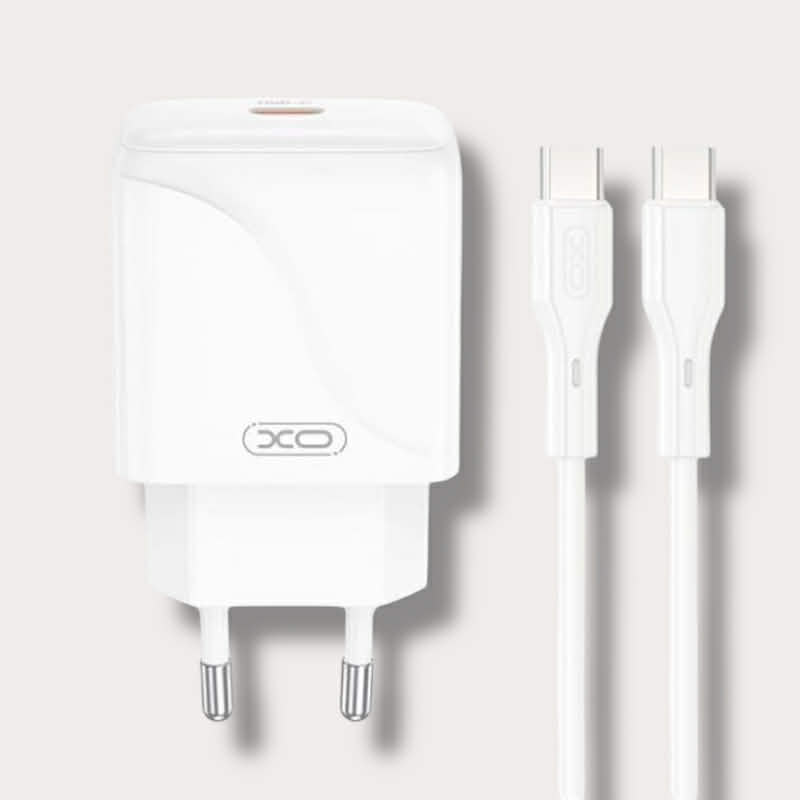 Зарядно за телефон XO 20W Power Adapter Type-C към кабел Type-C