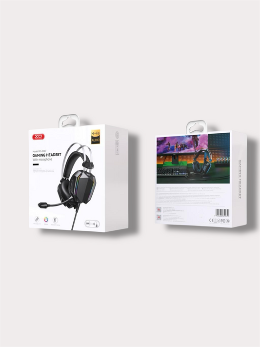 XO Геймърски слушалки 3.5mm + USB-A, GE-07 с микрофон /черни/