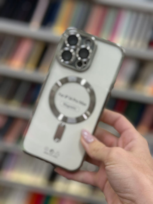 MagSafe Clear Silver Кейс