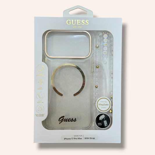 Guess Clear Кейс - iPhone 17 Pro Max