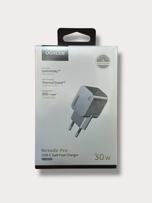 Адаптер UGREEN 220V 30W, USB-C, Nexode Pro - Графит
