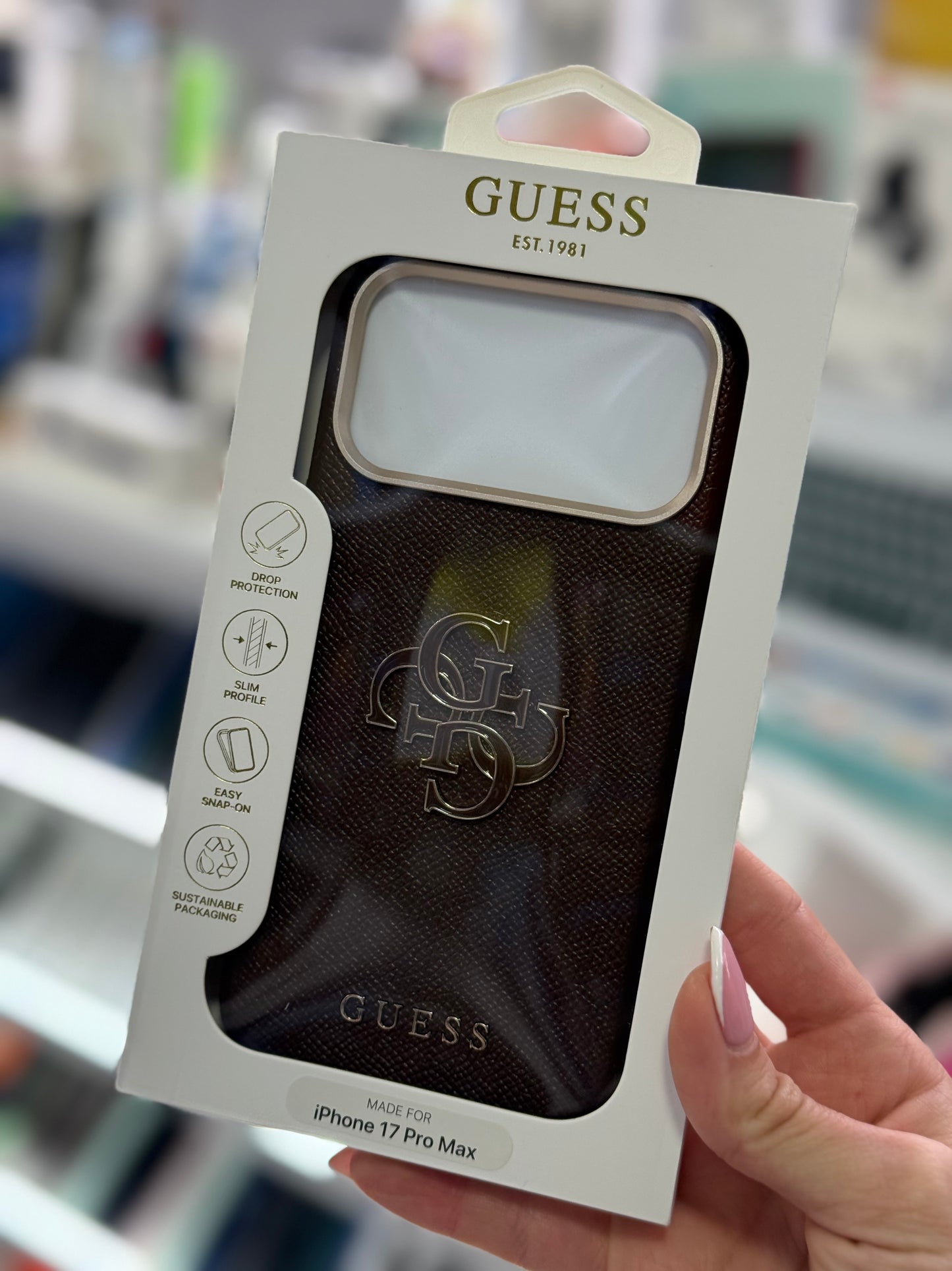 Guess Metal Logo Кейс - iPhone 17 Pro Max