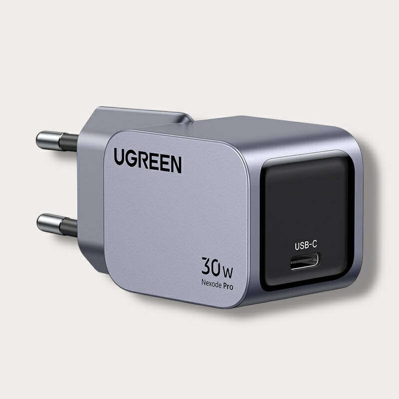 Адаптер UGREEN 220V 30W, USB-C, Nexode Pro - Графит