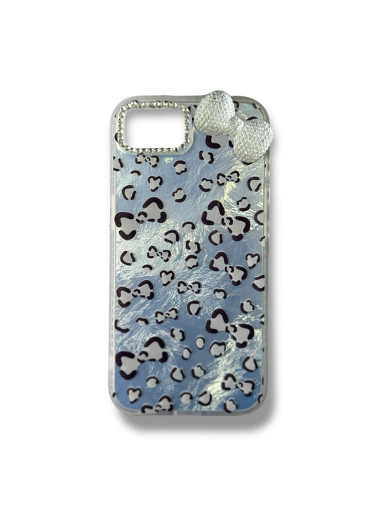 Silver Leopard Bow Кейс