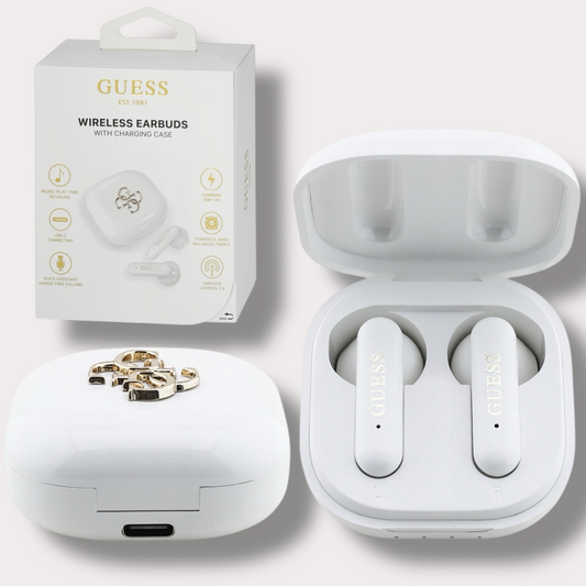 Guess True Wireless Bluetooth слушалки White