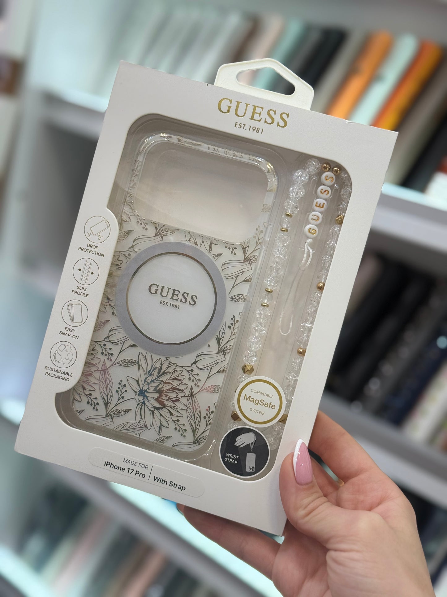 Guess Flowers Кейс - iPhone 17 Pro