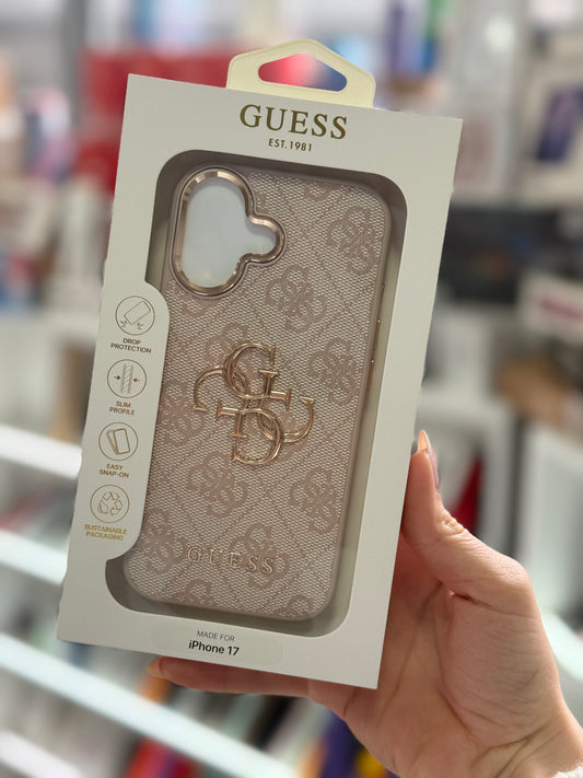 Guess Pink 4G logo Кейс