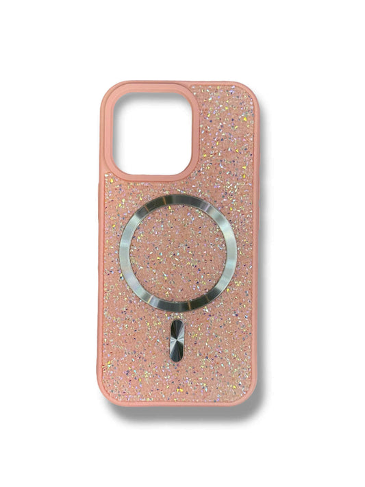 Pink Glitter MagSafe Кейс