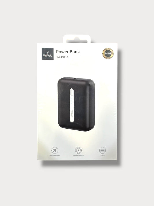WiWU Wi-P033 Mini Power Bank 10,000mAh, Черен