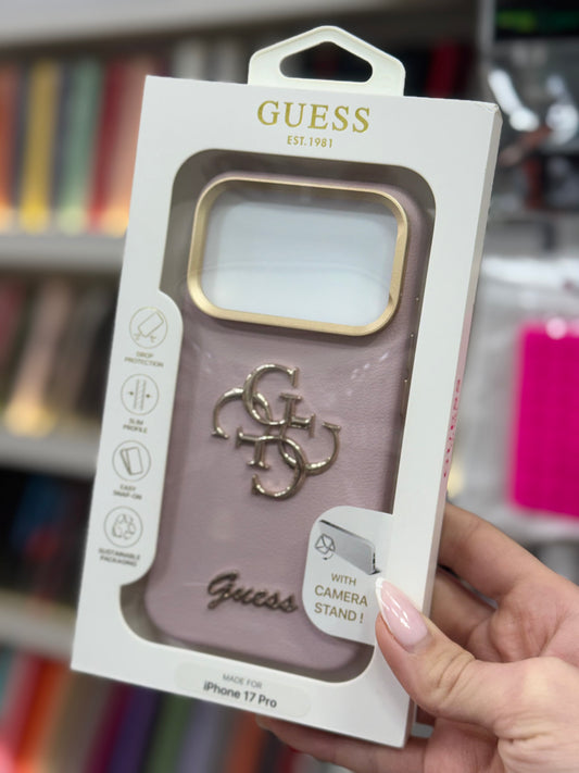 Guess Pink 4G Logo Кейс