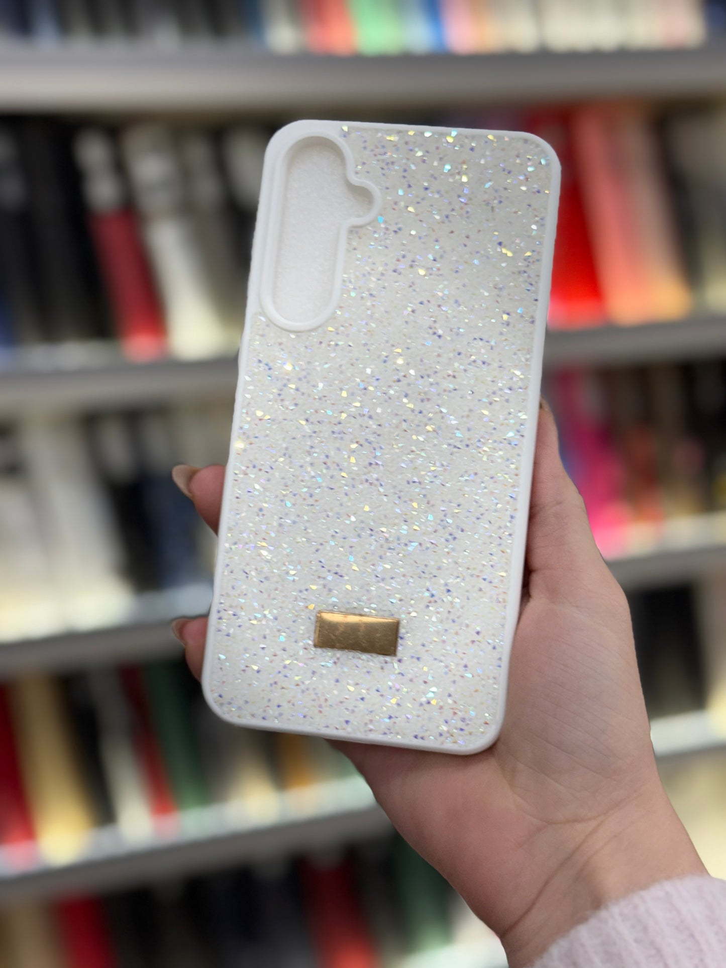 White Glitter Кейс