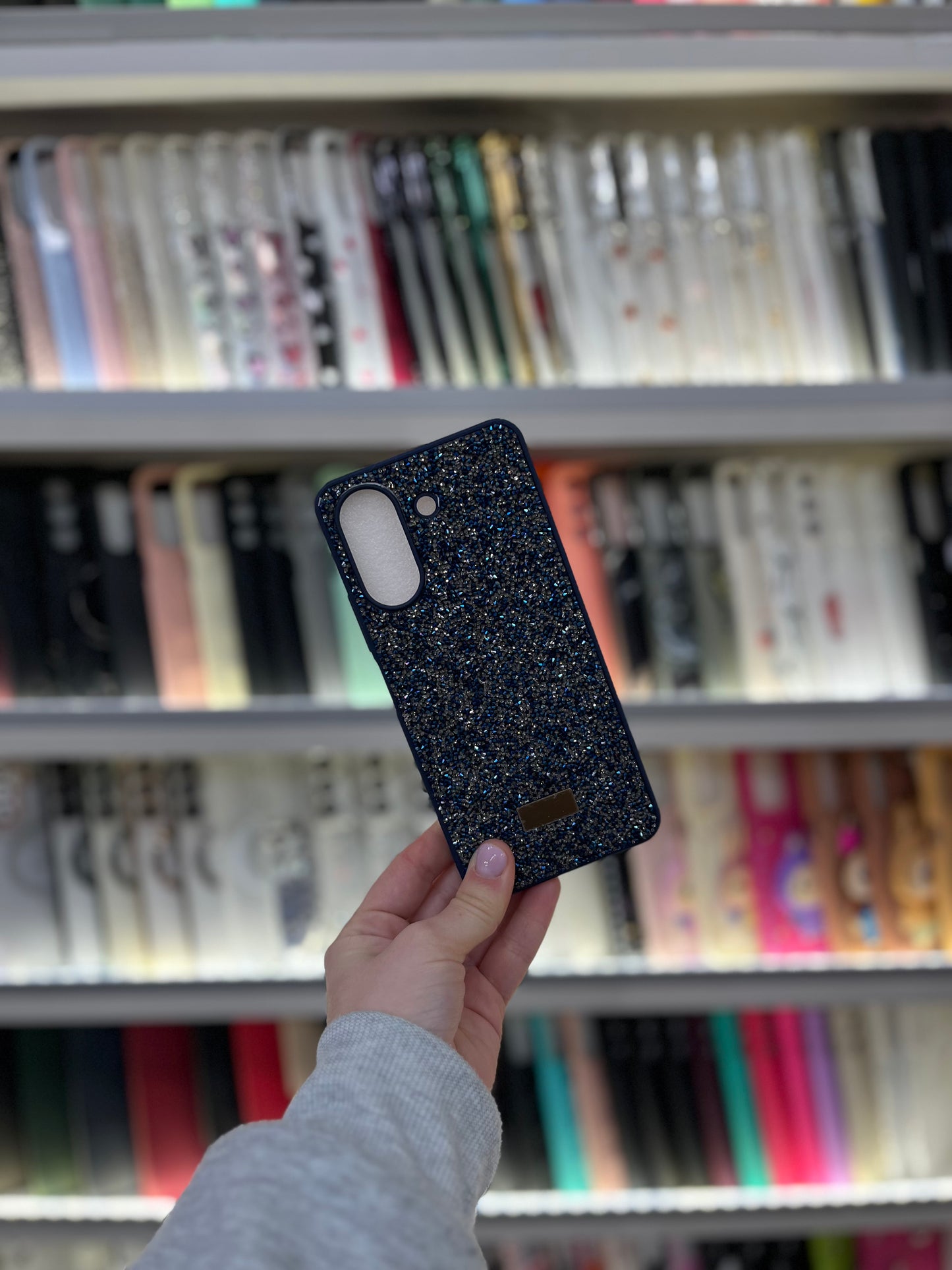 Blue Glitter Кейс