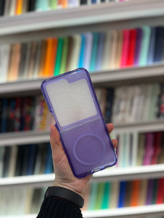 Clear Purple MagSafe Кейс