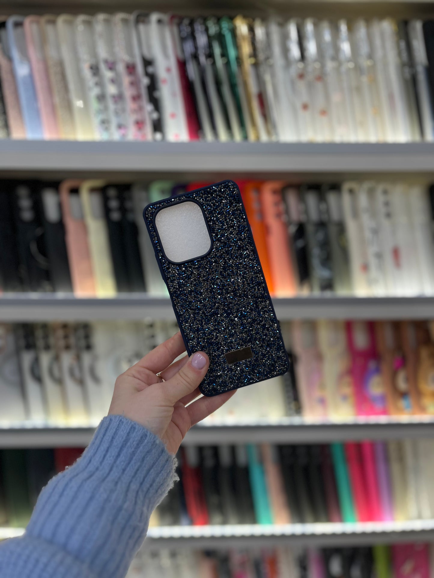 Blue Glitter Кейс