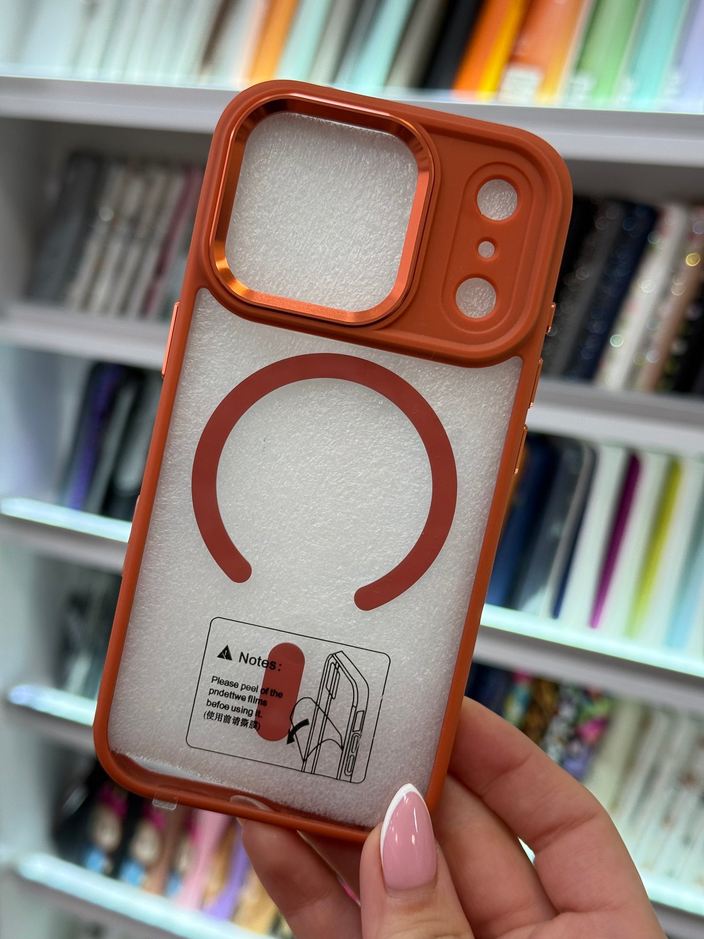 MagSafe Clear Orange Кейс