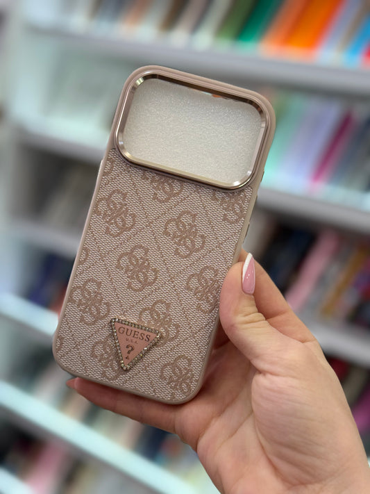 Guess Pink 4G logo Кейс iPhone 17Pro