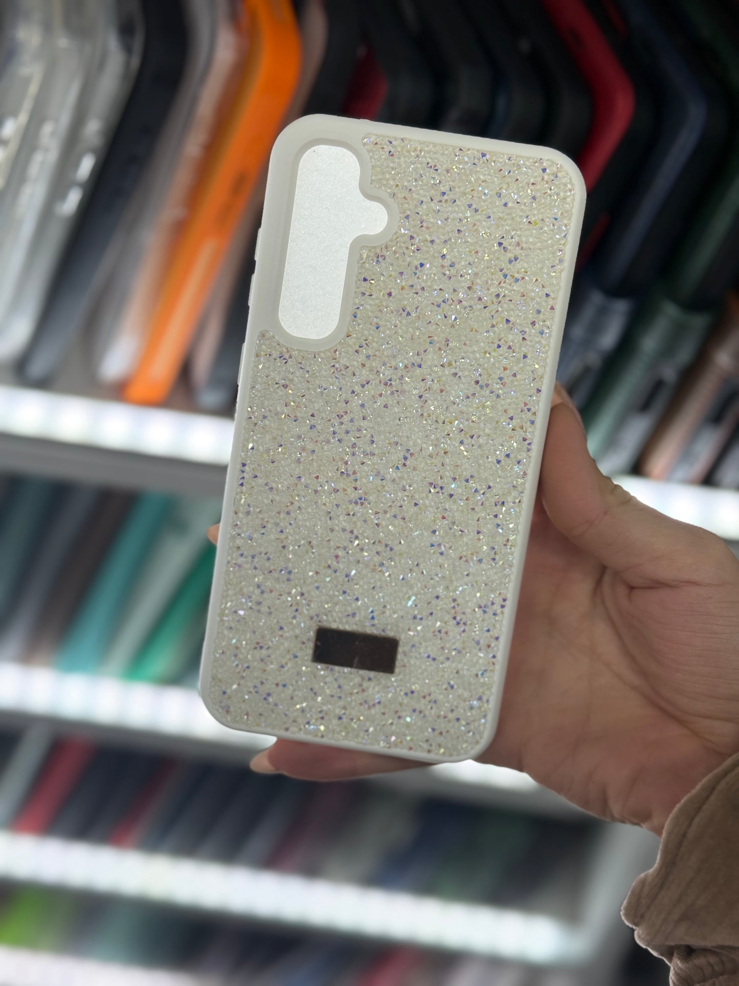 White Glitter Кейс