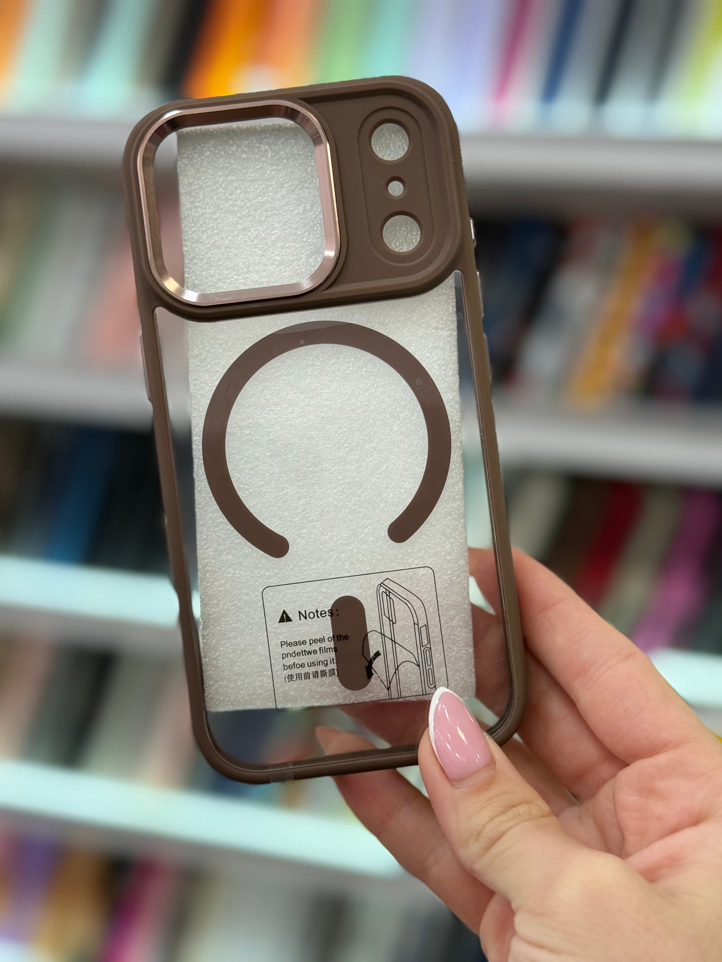 MagSafe Clear Brown Кейс