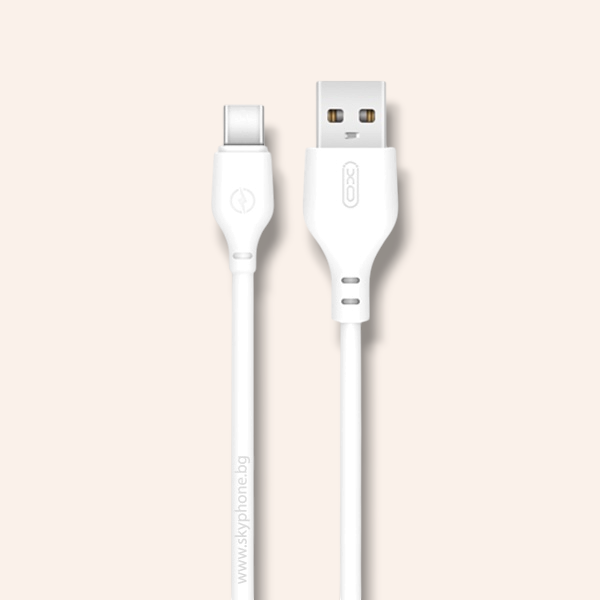 XO Кабел USB-A - Type-C - бял