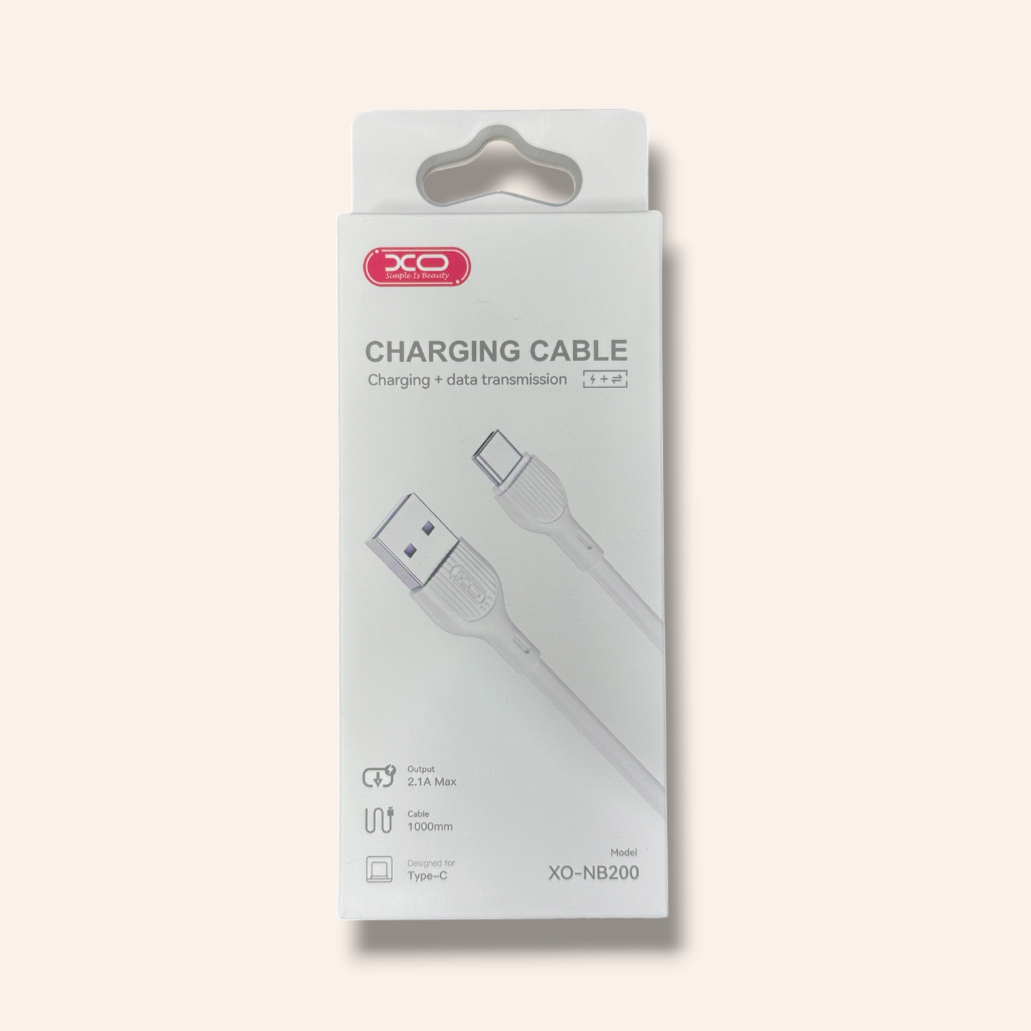 XO Кабел USB-A - Type-C, 1м