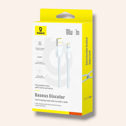 BASEUS Кабел USB-A - Type-C, 1м, 100W